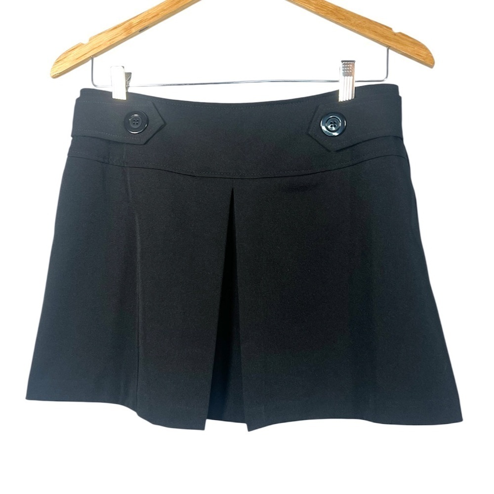 VTG Y2K 35th & 10th Black Pleated Micro Mini Skirt 7